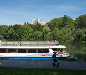3 a small boat in a body of water