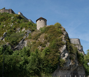 7 a castle on a rocky hill