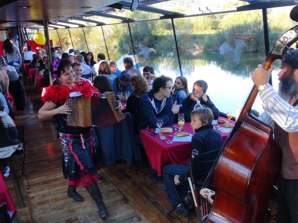 a group of people around each other