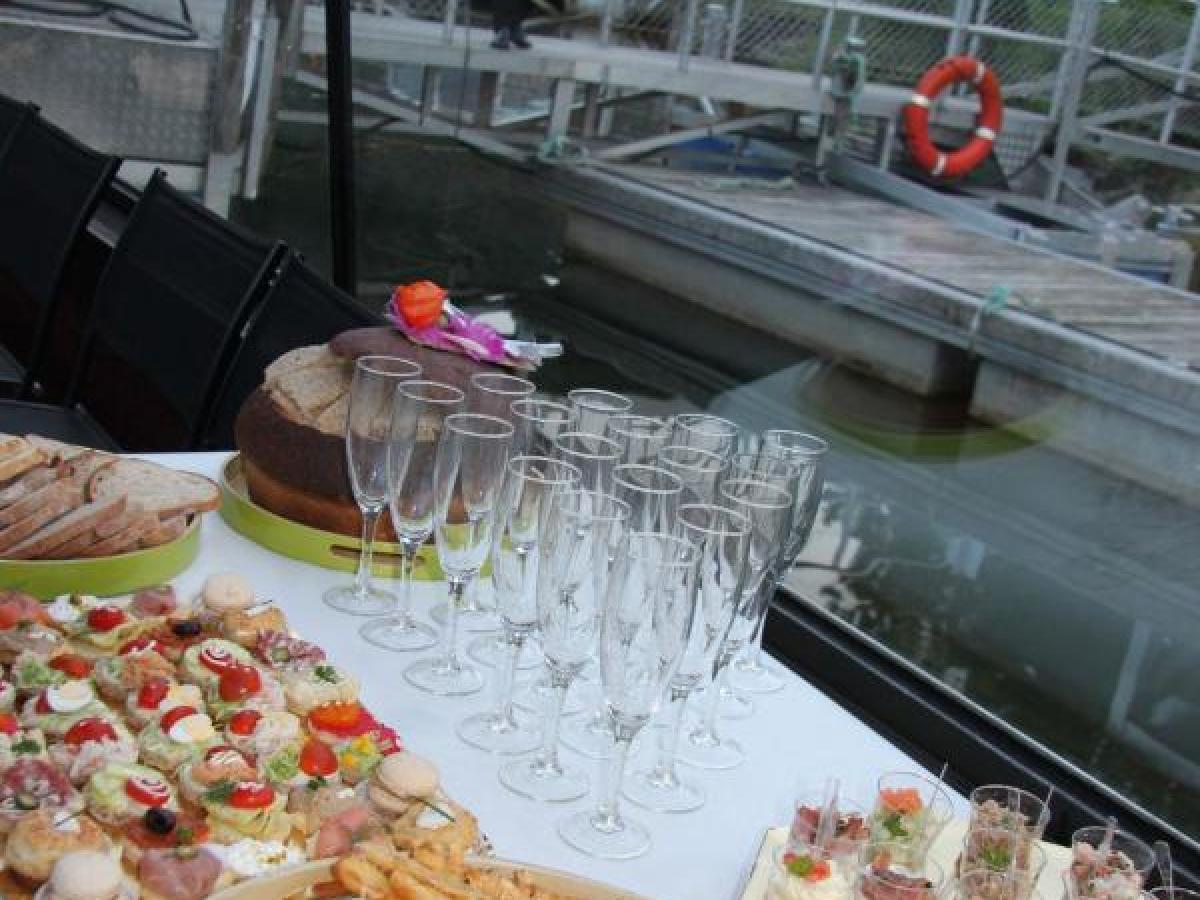 a plate of food on a table