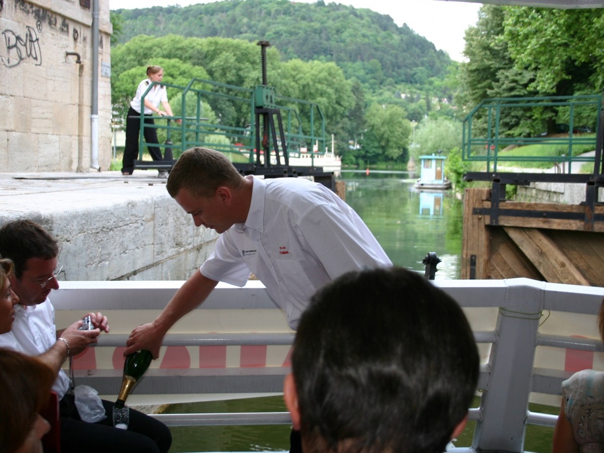 a person holding a child