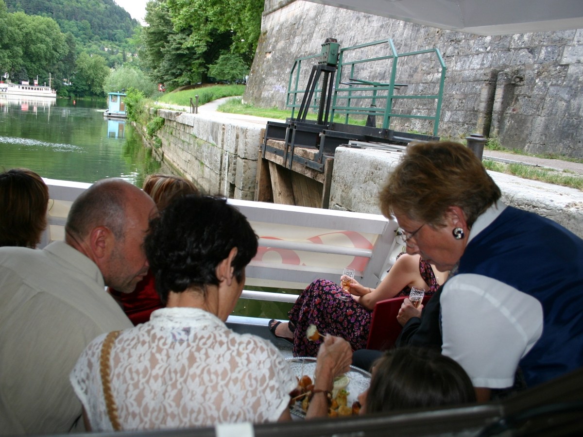 a group of people sitting at a table