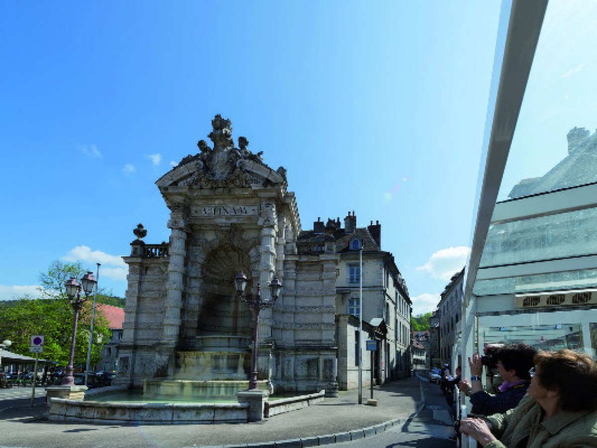 a person standing in front of a building